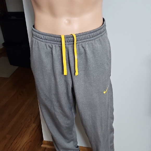 Nike Other - Nike Sweat Pants, Yellow And Heather Gray